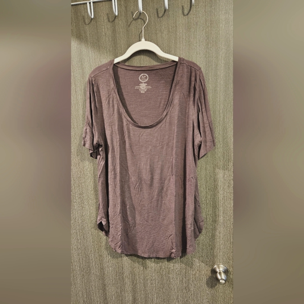XL Maurices Purple Scoop Neck Tunic